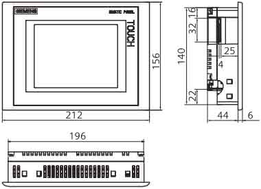 !!!!!!!SIEMENS+177系列面板(6AV6 642)+安装方式3